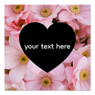 Pôster flores personalizadas