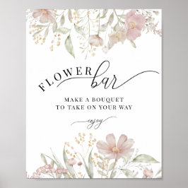 Poster Flores Rosa Empoeirado | Boom Bar