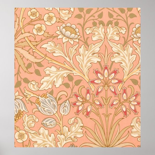 Pôster Flores Rosa Pastel (Frente)