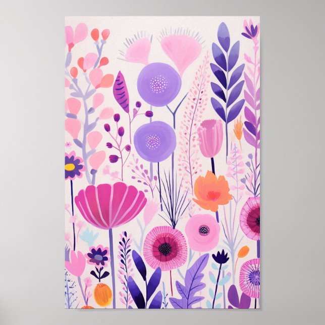 Poster Flores Roxas Cudas (Frente)