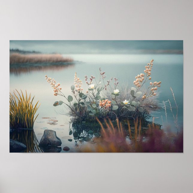 Poster Flores Selvagens Calm Tranquil Natureza Campanha P (Frente)