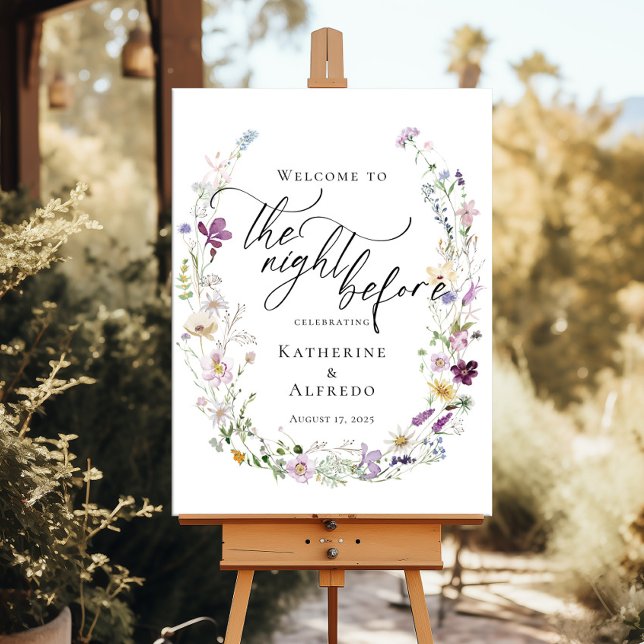 Poster Flores Selvagens Na Noite Antes do Ensaio Bem-Vind (Criador carregado)