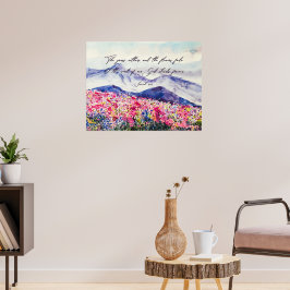 Poster Flores selvagens, Palavra de Deus está