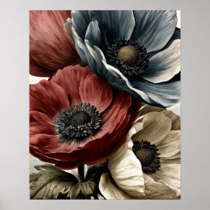 Poster Flores silvestres Anêmona