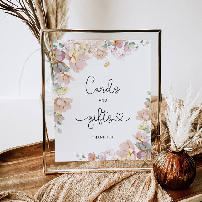 Poster Flores silvestres Aquarelas Cartões e presentes Po (Criador carregado)