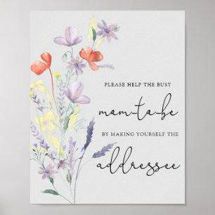 Poster Flores Silvestres Boho - Ajude a Mãe Atarefada a E