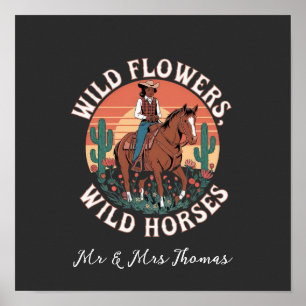Poster Flores Silvestres & Cavalos Selvagens Uma Homenage