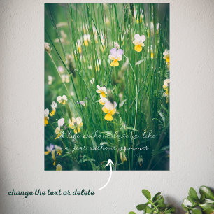Poster Flores silvestres de Verão