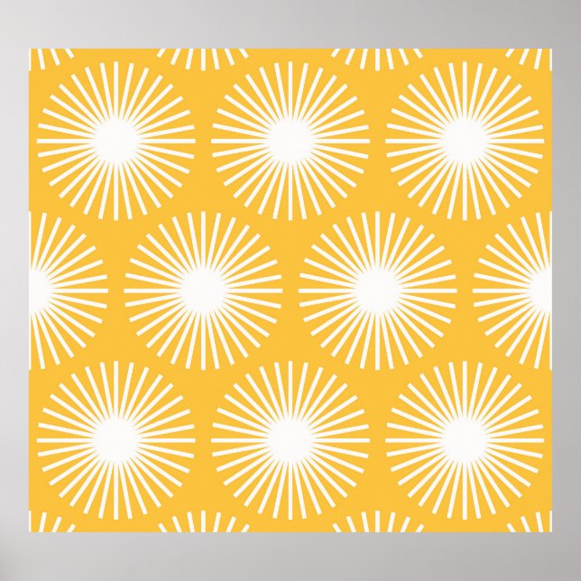 Poster Flores simples: design sem costura escandinava. (Frente)