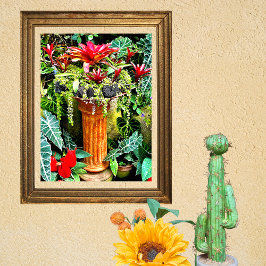 Poster Flores Tropicais no México Hacienda Garden