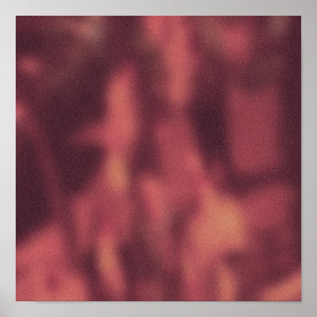 Pôster Flores Vermelhas NYC Sidewalk Hour Crowd (Frente)