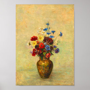 Poster Flores Vintage em um Vase (1910) por Odilon Redon