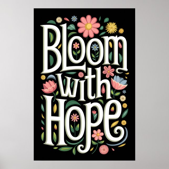 Poster Florescer com Esperança (Frente)