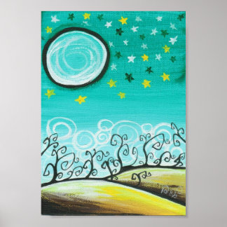 Poster Floresta à Noite