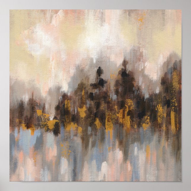 Pôster Floresta Azul I (Frente)