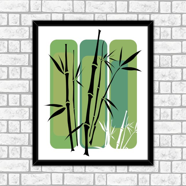 Poster Floresta Bamboo (Criador carregado)