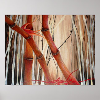 Poster Floresta Bamboo