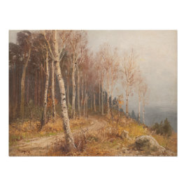 Pôster Floresta Birch - Hugo Mühlig