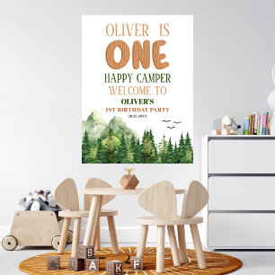 Poster Floresta Branca Feliz Acampador Bem-vindo ao Prime