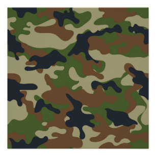 Pôster Floresta Camo