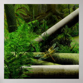 Poster floresta carbonífera