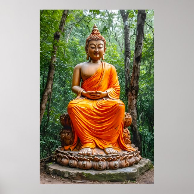 Poster Floresta da Calma: O Santuário do Buda (Frente)