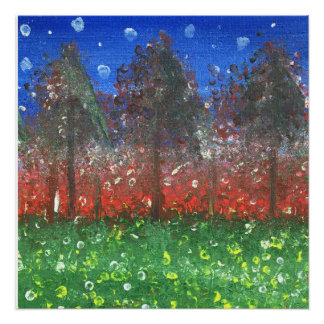 Pôster Floresta da Meia-Noite