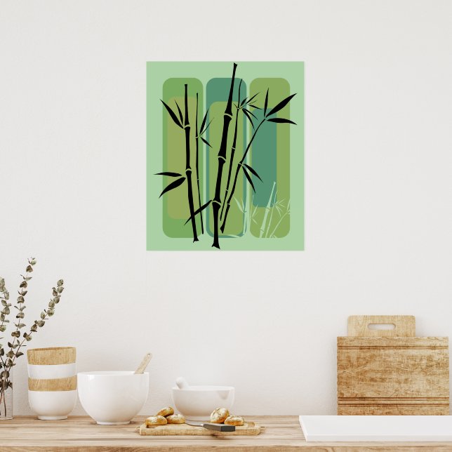 Poster Floresta de Bambu (Cozinha)