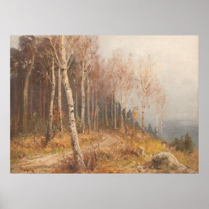 Poster Floresta de Bétulas – Hugo Mühlig