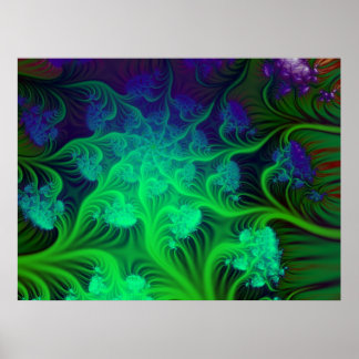 Pôster floresta de brócolis