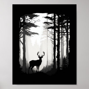 Poster Floresta de Cervos Vida Selvagem