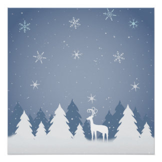 Pôster Floresta de inverno