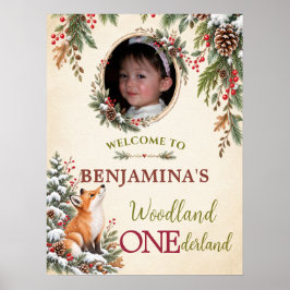 Poster Floresta de Inverno ONEderland Foto Primeiro Anive
