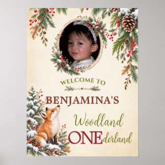 Poster Floresta de Inverno ONEderland Foto Primeiro Anive