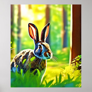 Poster Floresta de Lebre Selvagem
