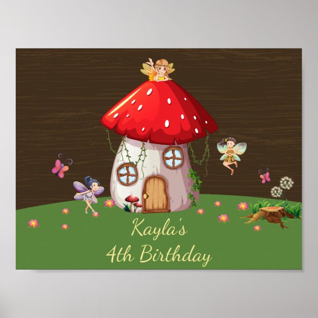 Poster Floresta de Madeira, Fairy Birthday (Frente)