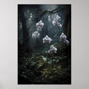 Poster Floresta de Orquídea Selvagem Impressão, Academia 