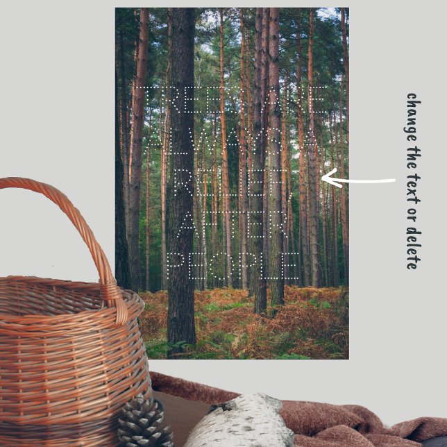 Poster Floresta de pinheiro (Criador carregado)