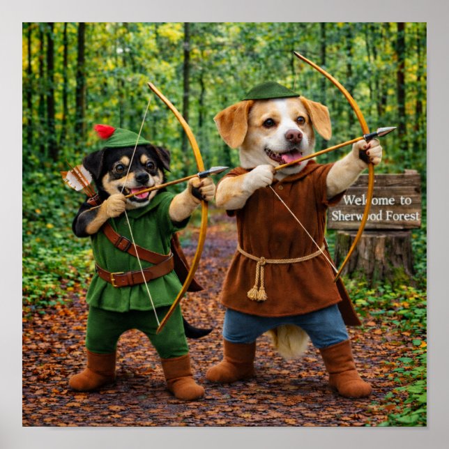 Poster "Floresta de Sherwood" (Frente)