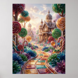 Poster Floresta de Sonhos em Doces de Luxo