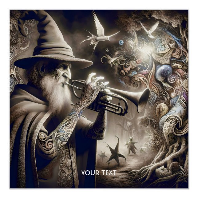 Pôster Floresta de Trompete do Feitiço Fantasy (Frente)