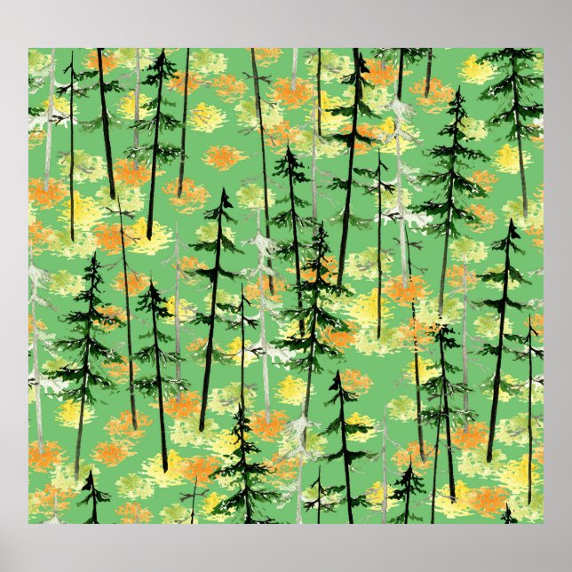 Poster Floresta do outono: Beleza Natural Sem Perfeição (Frente)