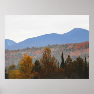 Poster Floresta do outono de Altos Picos Adirondacks