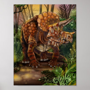 Poster Floresta do Triceratops