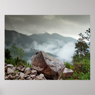 Poster Floresta em nuvem