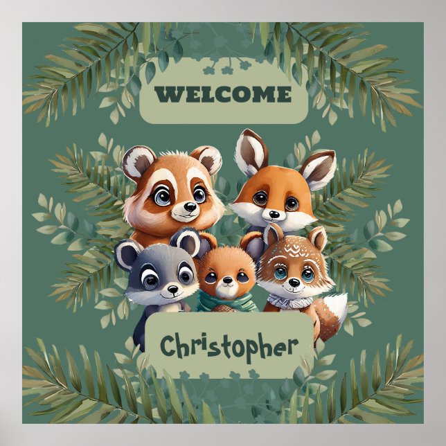 Poster Floresta Encantada Mundo Mágico (Frente)