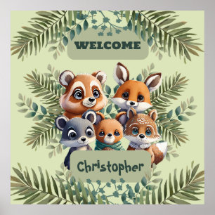 Poster Floresta Encantada Personalizada Mundo Mágico
