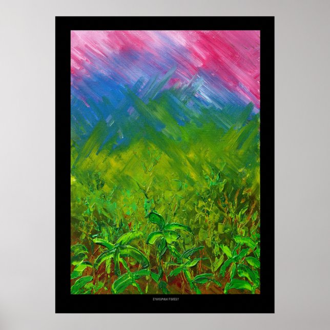 Pôster Floresta Etíope (Frente)
