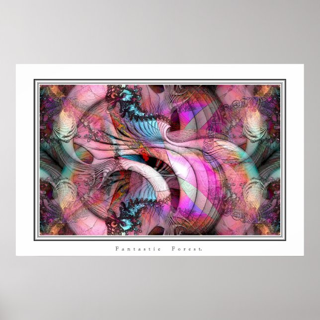 Pôster Floresta Fantástica. (Frente)