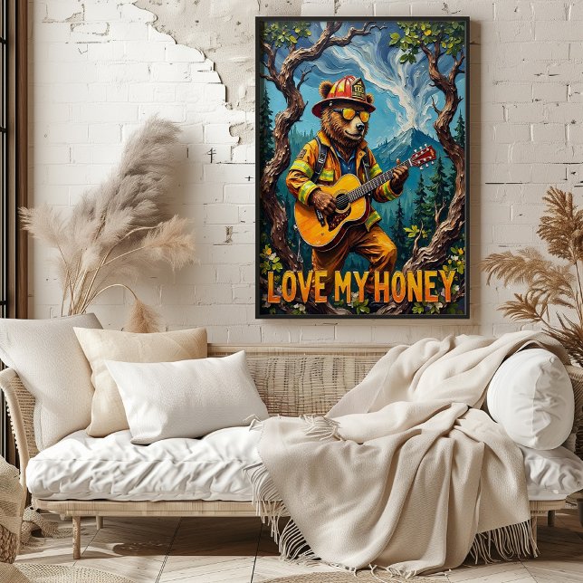 Poster Floresta Harmonia: Tree Tune do Urso (Criador carregado)